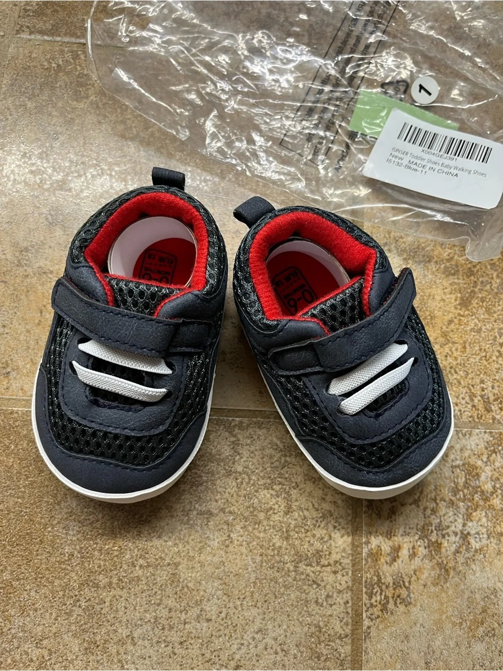 V. New baby walking shoes 0-6 months slip ons